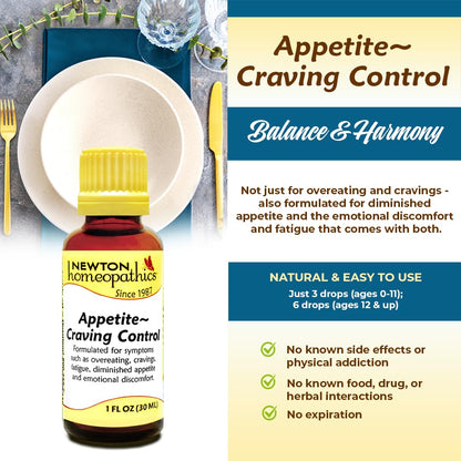 Newton Homeopathics Appetite Craving Control - 1 Oz Liquid