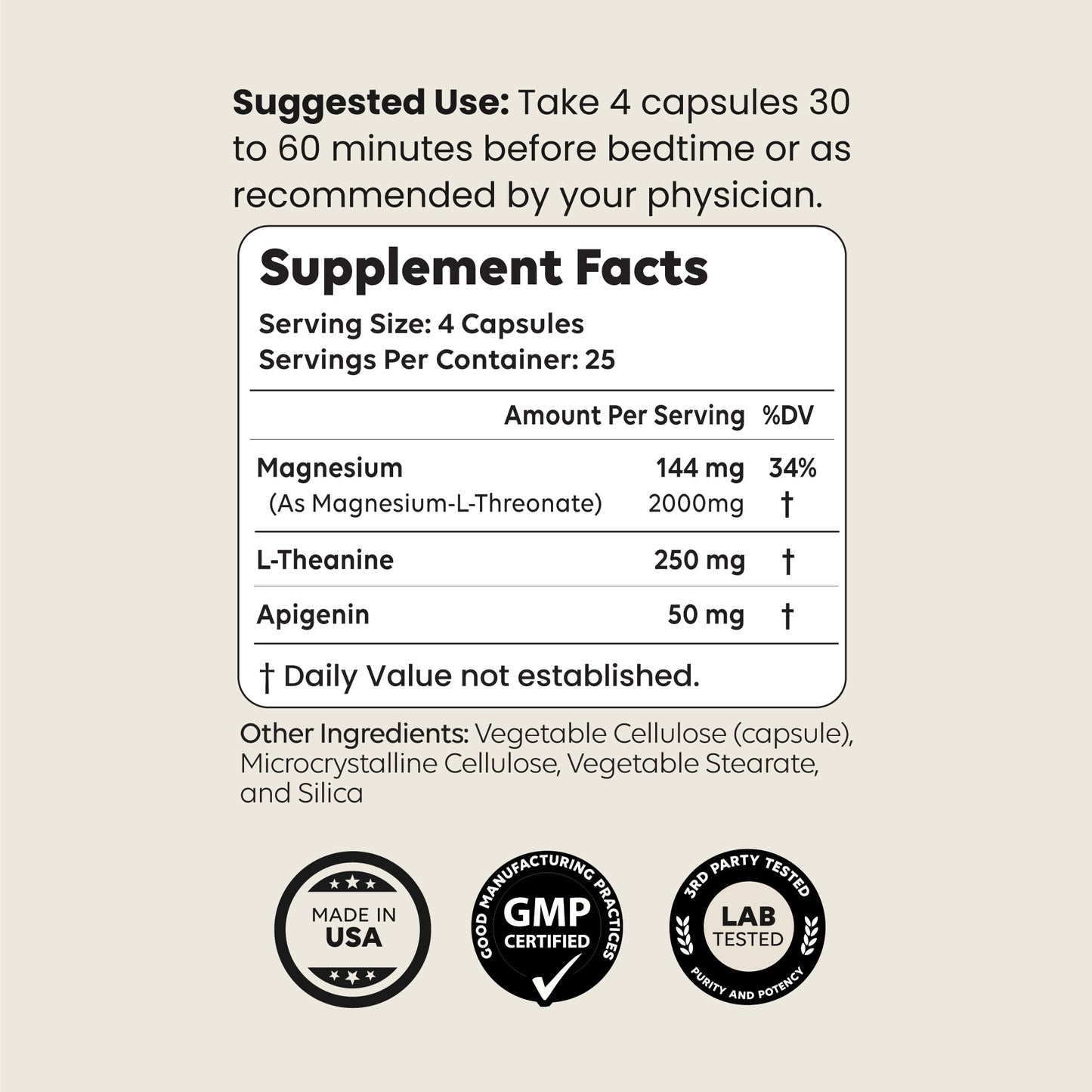 Newt's Sleep Aid | Magnesium Threonate, Apigenin & Theanine | Melatonin-Free Sleep