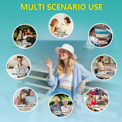 NEWUPGRADED Chewable Essential Oil Breath Stick – 9 Refills, Long-Lasting Freshness, BPA-Free