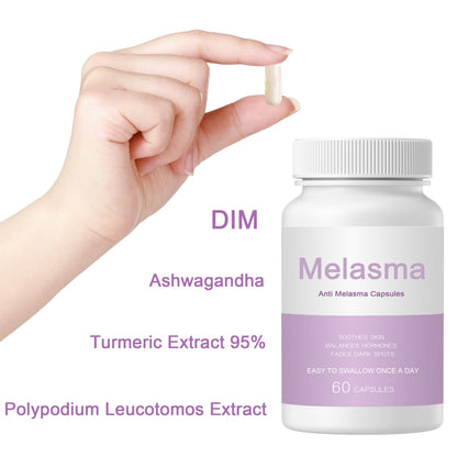 NEWUREHO Melanina Anti-Melasma Capsules – DIM, KSM-66 & Turmeric (60 Caps)