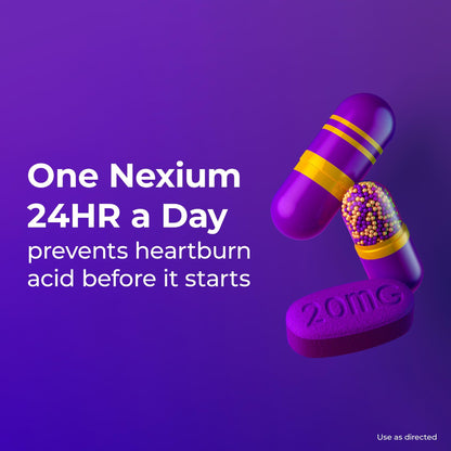 Nexium 24HR Acid Reducer Capsules – All-Day & All-Night Heartburn Relief (14 Count)