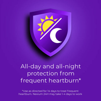 Nexium 24HR Acid Reducer Capsules – All-Day & All-Night Heartburn Relief (14 Count)