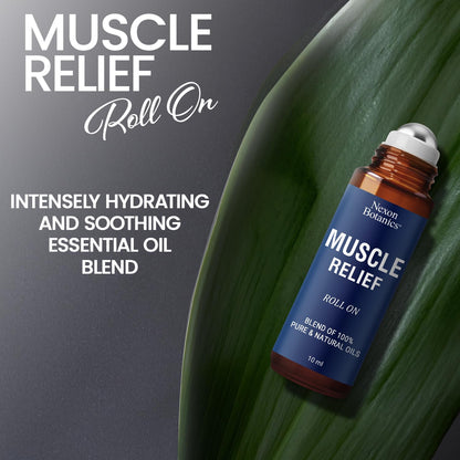 Muscle Relief Essential Oil Roll-On 10 ml by Nexon Botanics – Pure & Natural Prediluted Blend