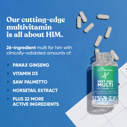 Next Gen Multi for Him – 26-in-1 Advanced Men’s Multivitamin (60 Veg Capsules)