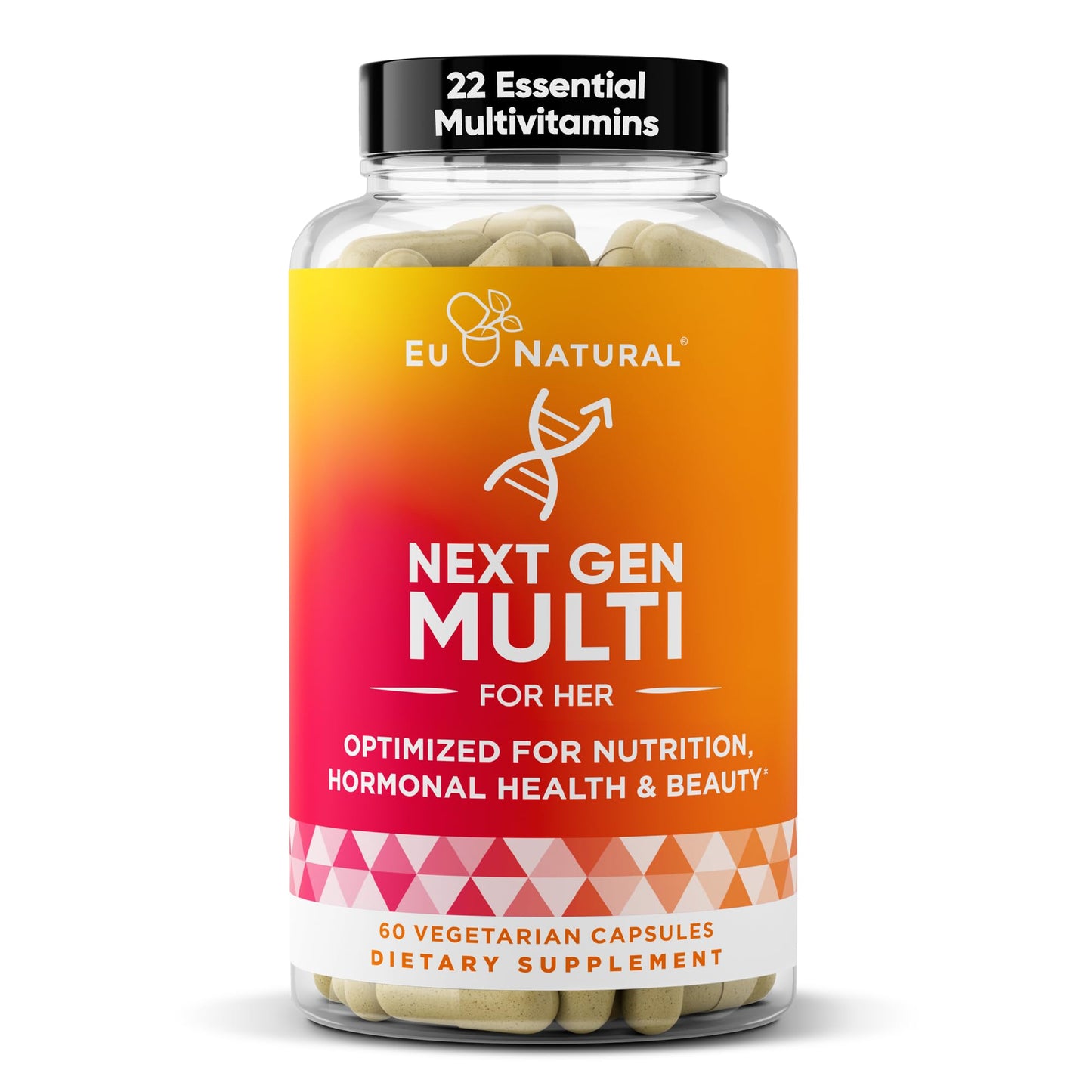 Next Gen Multivitamin for Women – 22 Vitamins for Immunity, Beauty, Brain, Energy, Bones & Heart | 60 Vegetarian Soft Capsules