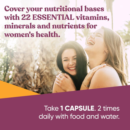 Next Gen Multivitamin for Women – 22 Vitamins for Immunity, Beauty, Brain, Energy, Bones & Heart | 60 Vegetarian Soft Capsules