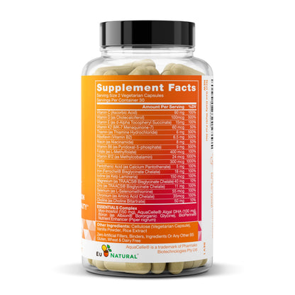Next Gen Multivitamin for Women – 22 Vitamins for Immunity, Beauty, Brain, Energy, Bones & Heart | 60 Vegetarian Soft Capsules