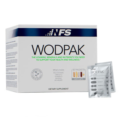 NF Sports WodPak Daily Multivitamin Pack – Berry Flavor, D3, Zinc & Omega-3 | 30 Servings