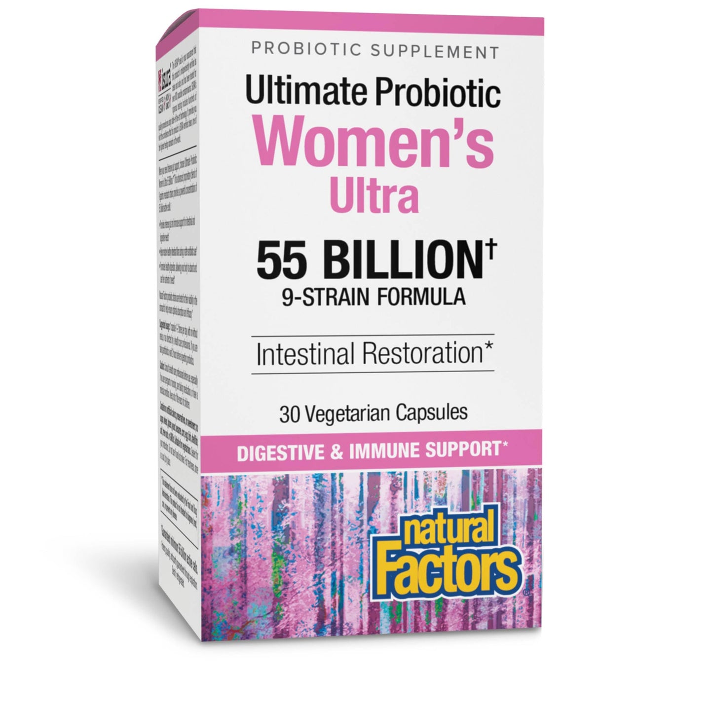 Natural Factors Ultimate Probiotic Women's Ultra 55 Billion - 30 Vegetarian Capsules