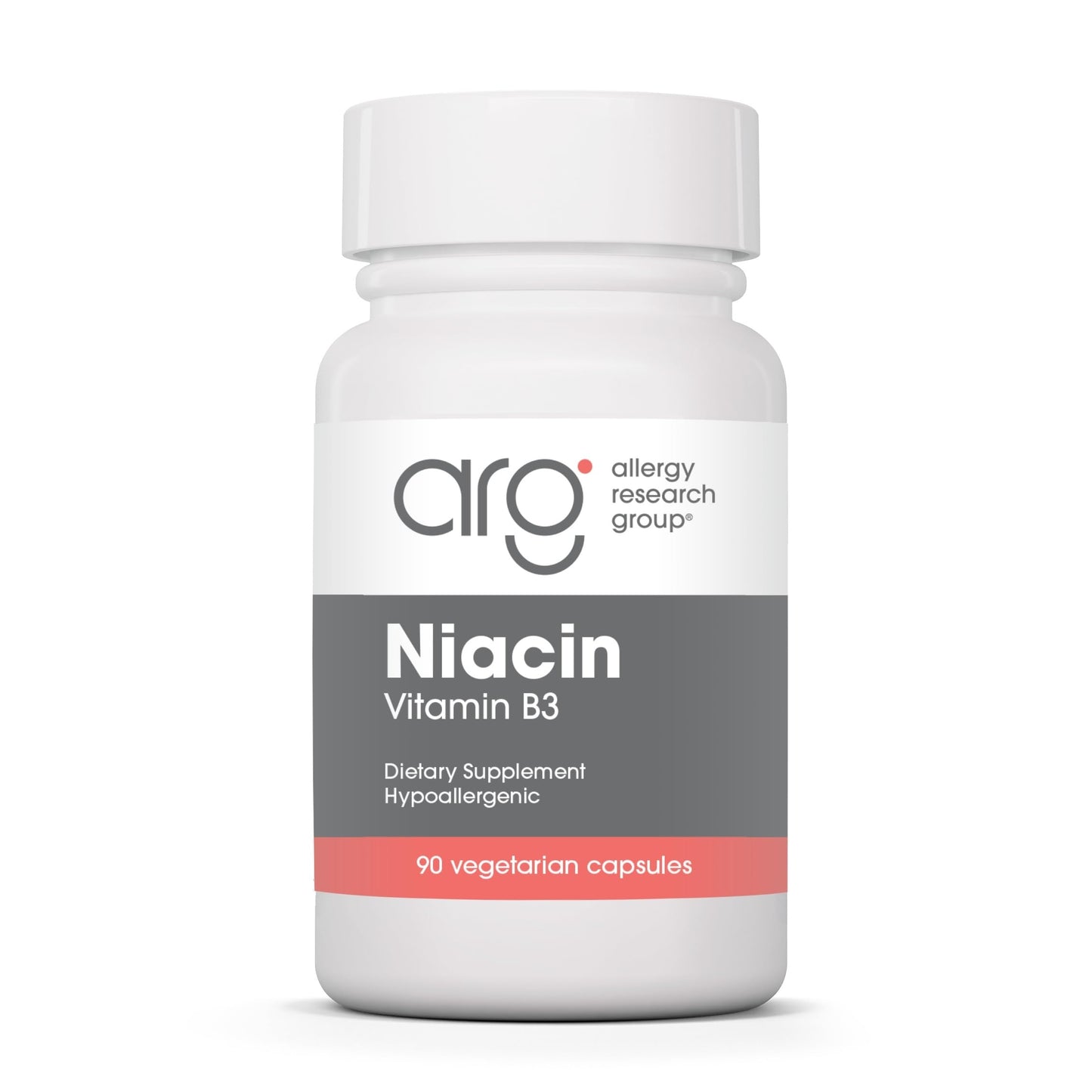 Allergy Research Niacin Supplement – Vitamin B3 250mg Vegetarian Capsules, 90 Count