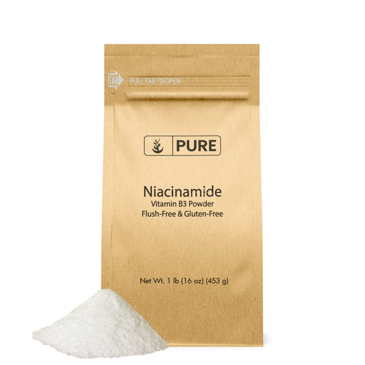 Pure Original Niacinamide Powder (1lb) Vitamin B3 - Flush-Free, Gluten-Free BritishVita | Premium UK Vitamins & Wellness Supplements