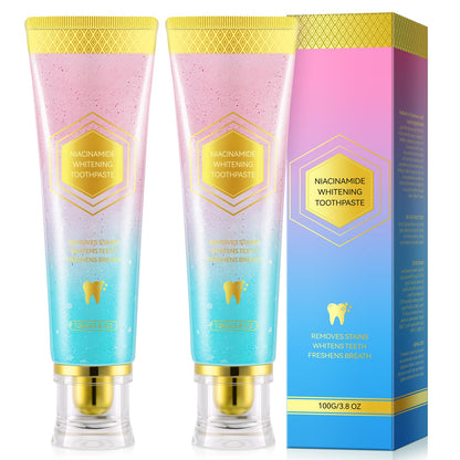 Niacinamide Whitening Toothpaste 100g – Fresh Breath, Stain Removal & Gum Care