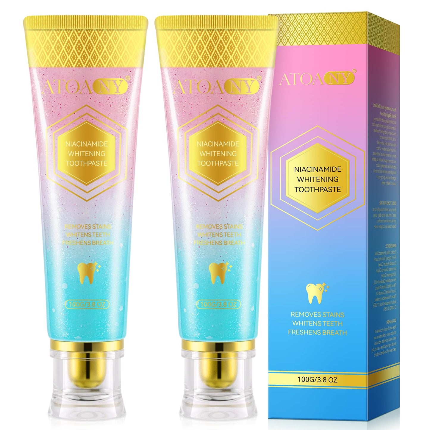 Niacinamide Whitening Toothpaste 7.6 Oz – Fresh Breath & Enamel Protection