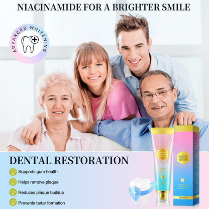 Niacinamide Whitening Toothpaste 100g – Fresh Breath, Stain Removal & Gum Care