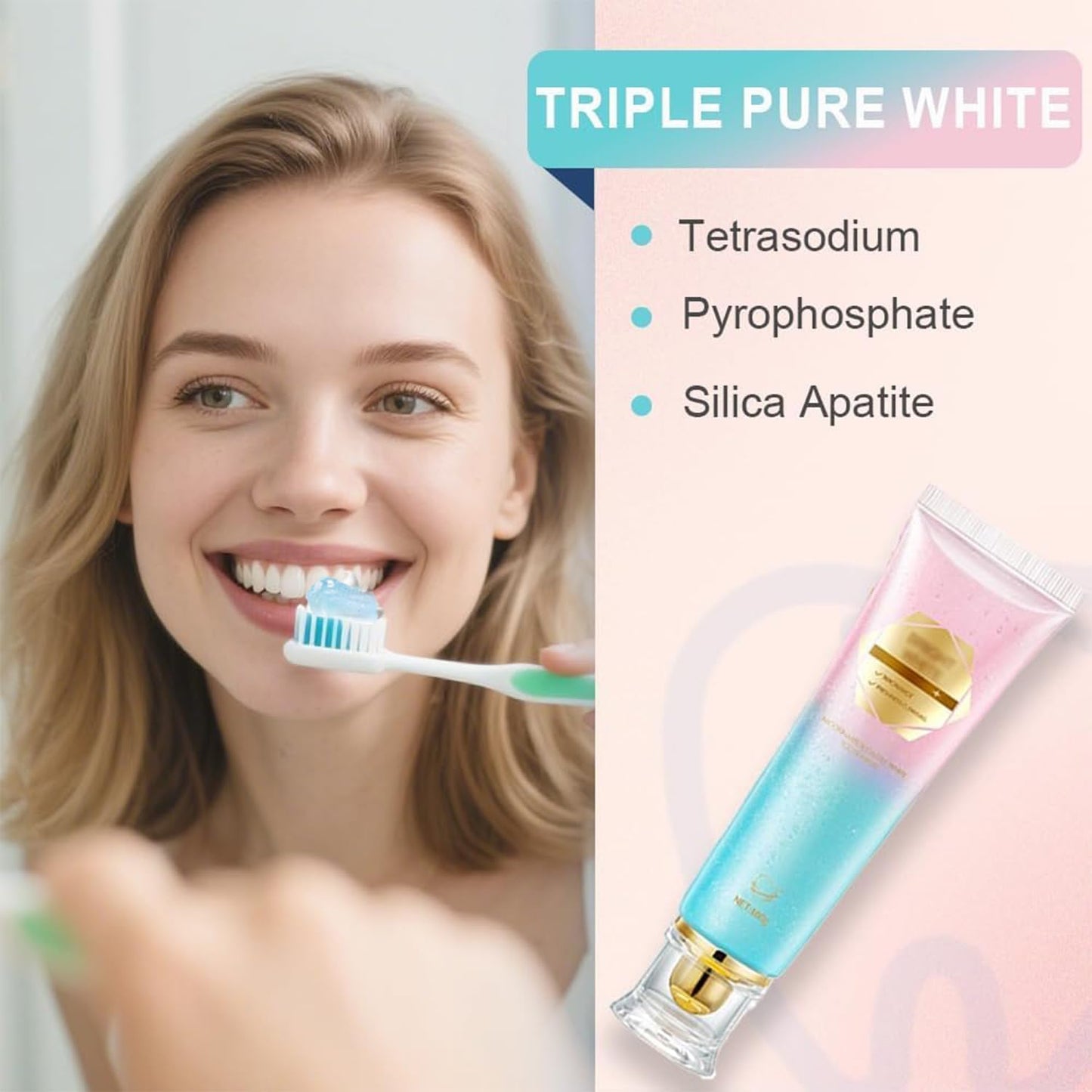 Niacinamide Whitening Toothpaste – Enamel Safe, Fluoride-Free, Vegan | Fresh Mint