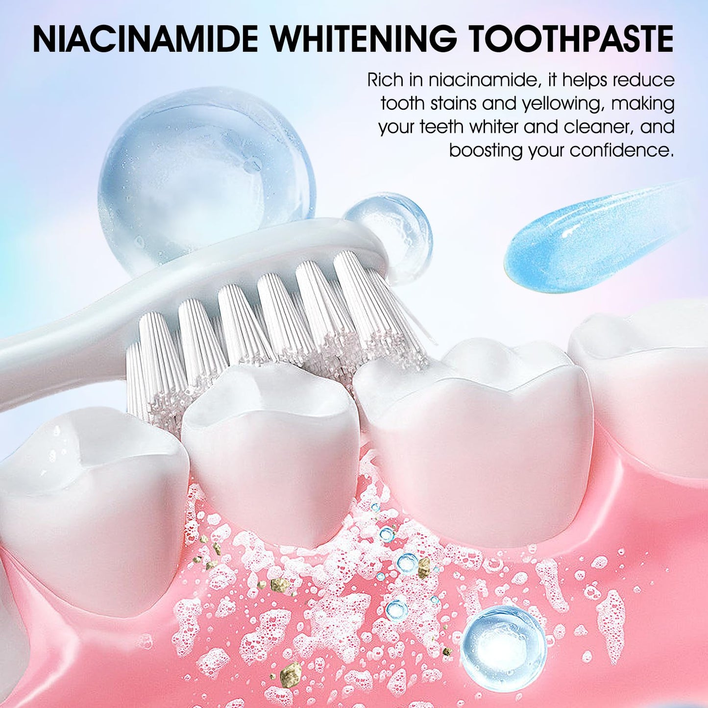 Niacinamide Whitening Toothpaste – Complete Care, Repair & Fresh Breath (2PCS)