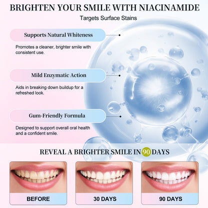 Niacinamide Whitening Toothpaste 7.6 Oz – Fresh Breath & Enamel Protection