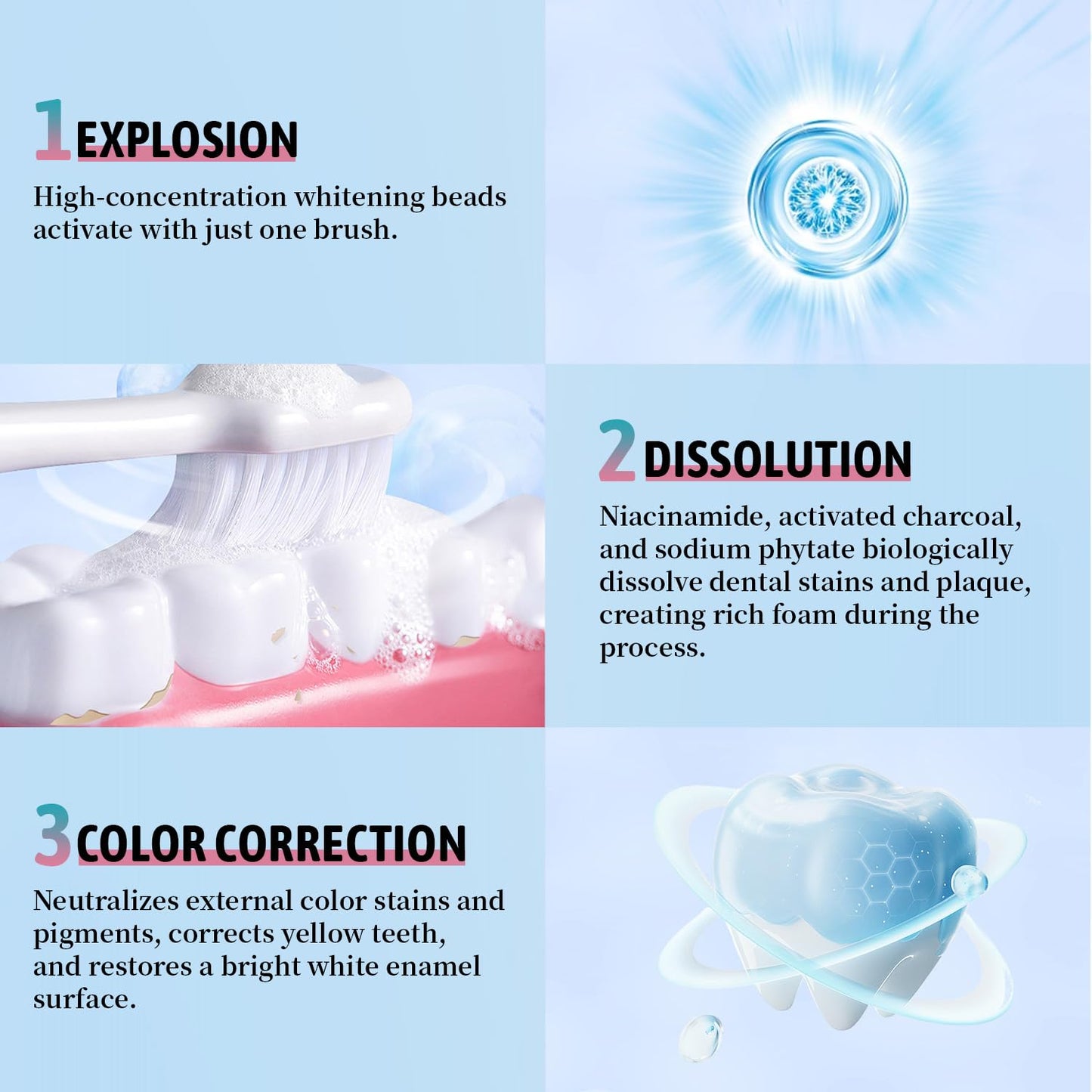 Niacinamide Whitening Toothpaste for Sensitive Teeth – Enamel Protection & Fresh Breath | 3.52 oz