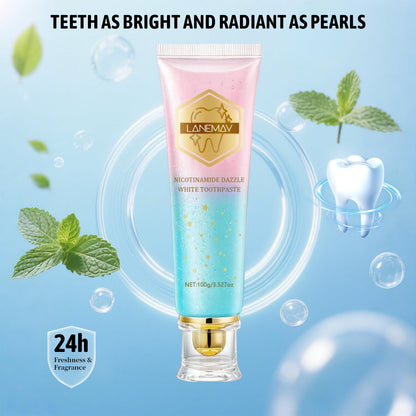 Niacinamide Whitening Toothpaste for Sensitive Teeth – Enamel Protection & Fresh Breath | 3.52 oz