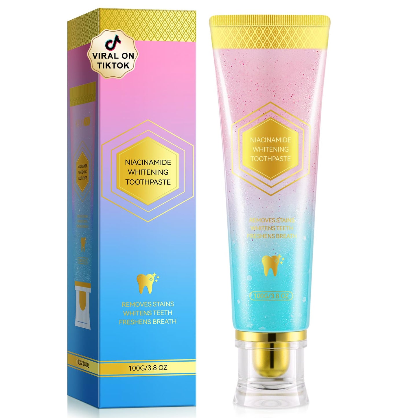 Niacinamide Whitening Toothpaste – 3.8 oz | Fresh Breath & Stain Removal