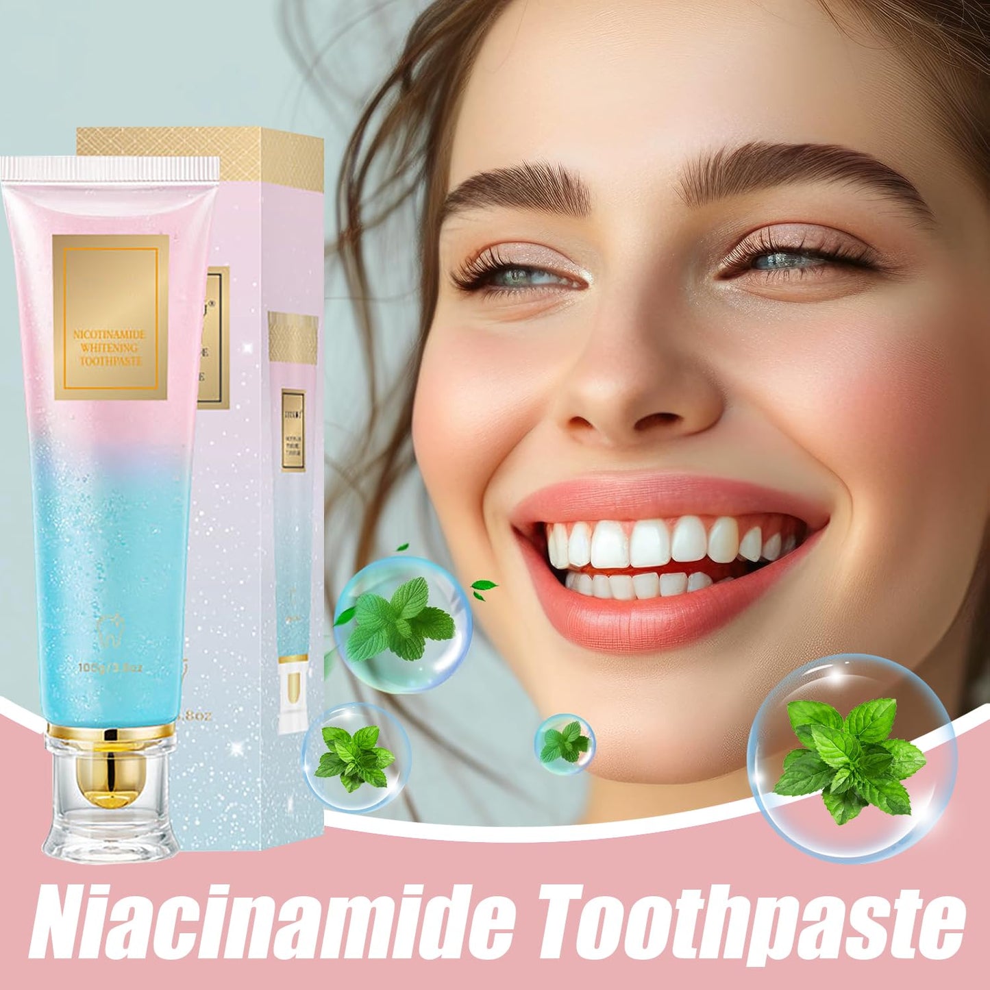 Niacinamide Toothpaste – Intensive Whitening & Fresh Breath (3.8oz)
