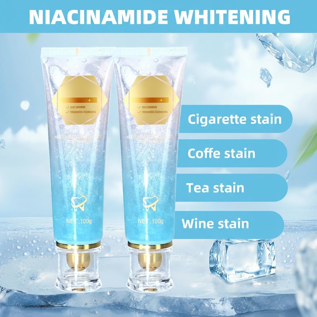 2Pack Niacinamide Whitening Toothpaste – Remove Stains & Fresh Breath | 7.06 oz