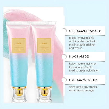 Niacinamide Whitening Toothpaste 2-Pack | Fresh Breath, Stain Removal & Enamel Safe