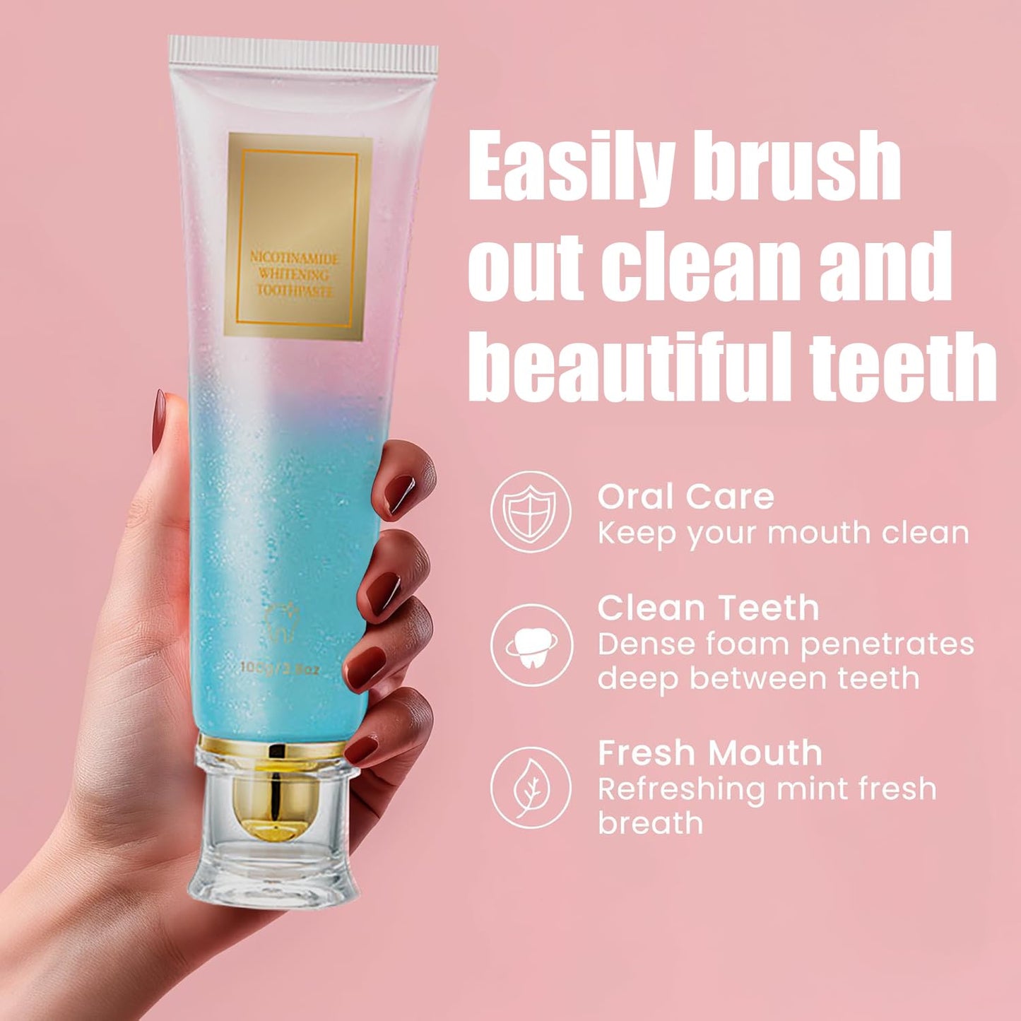 Niacinamide Toothpaste – Intensive Whitening & Fresh Breath (3.8oz)
