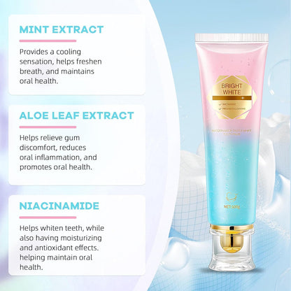 Niacinamide Whitening Toothpaste – Intensive Whitening, Enamel Protection, Fresh Breath & Stain Removal (Daily Use)
