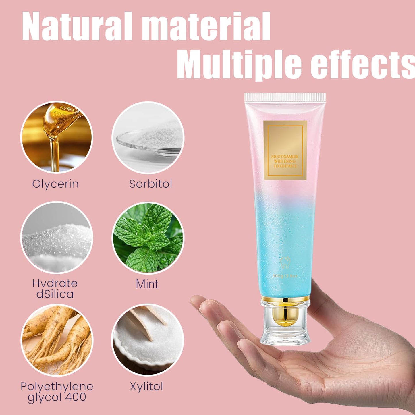 Niacinamide Toothpaste – Intensive Whitening & Fresh Breath (3.8oz)