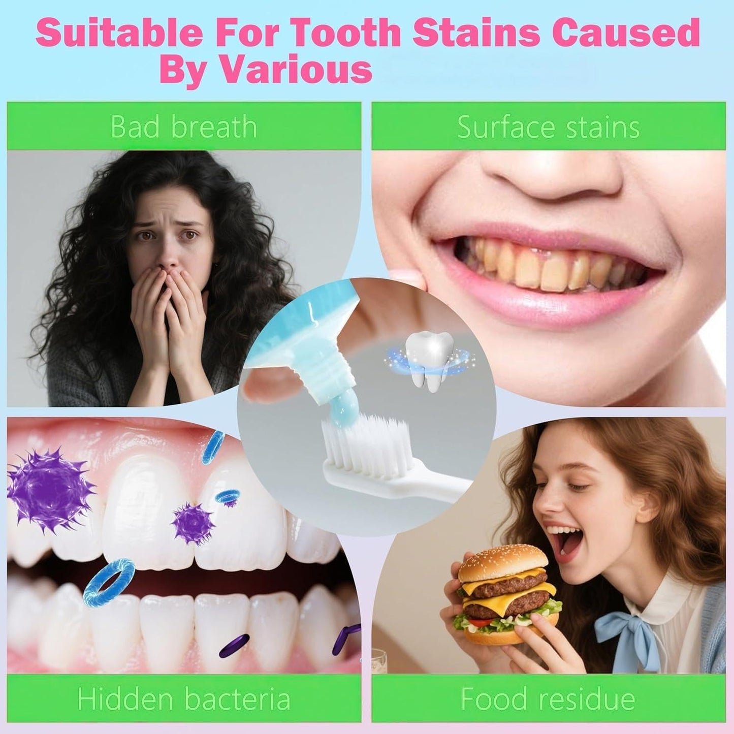 Niacinamide Whitening Toothpaste for Adults – Deep Stain Removal & Gum Health