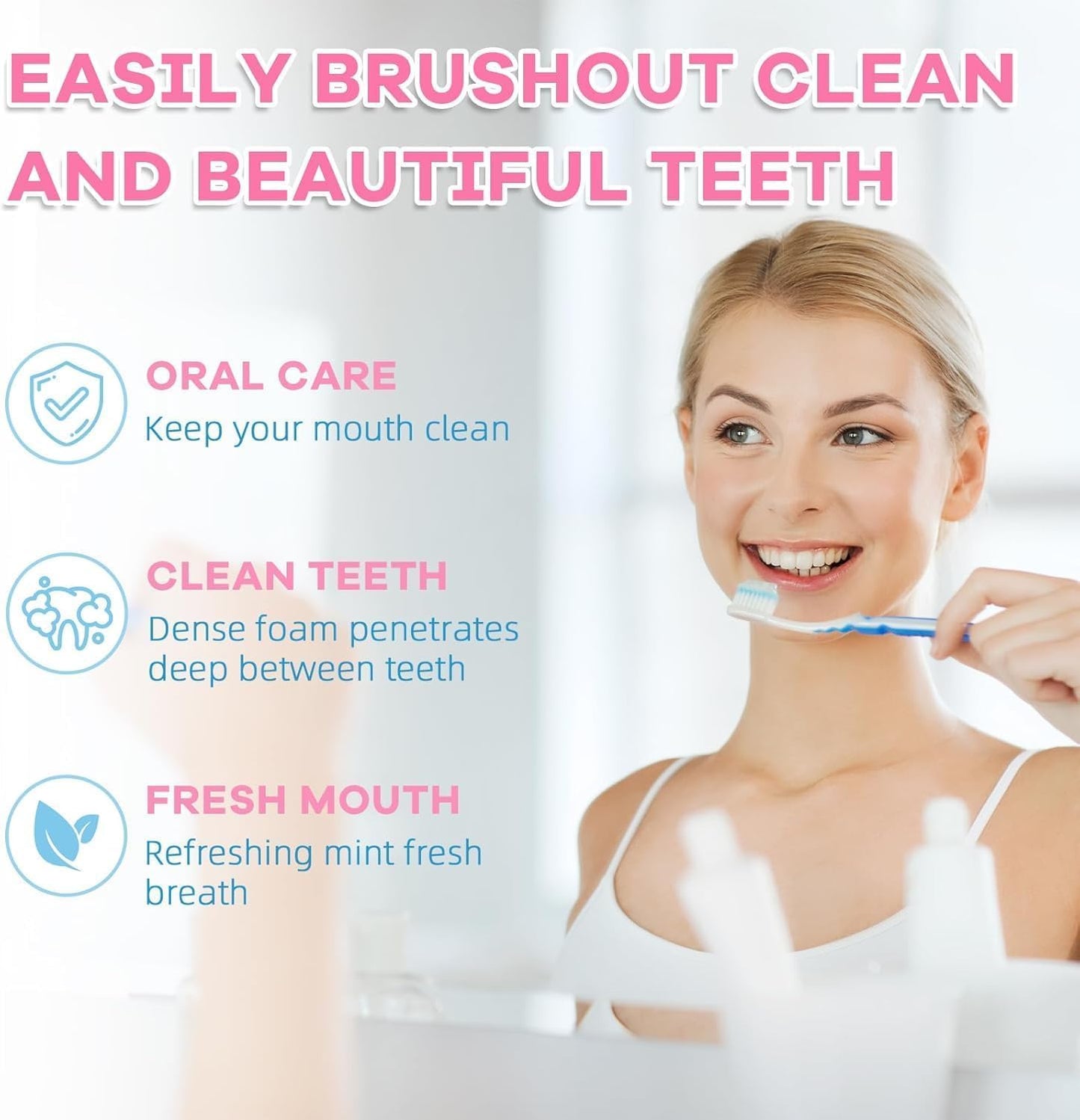 Niacinamide Whitening Toothpaste – Intensive Whitening, Enamel Protection, Fresh Breath & Stain Removal (Daily Use)