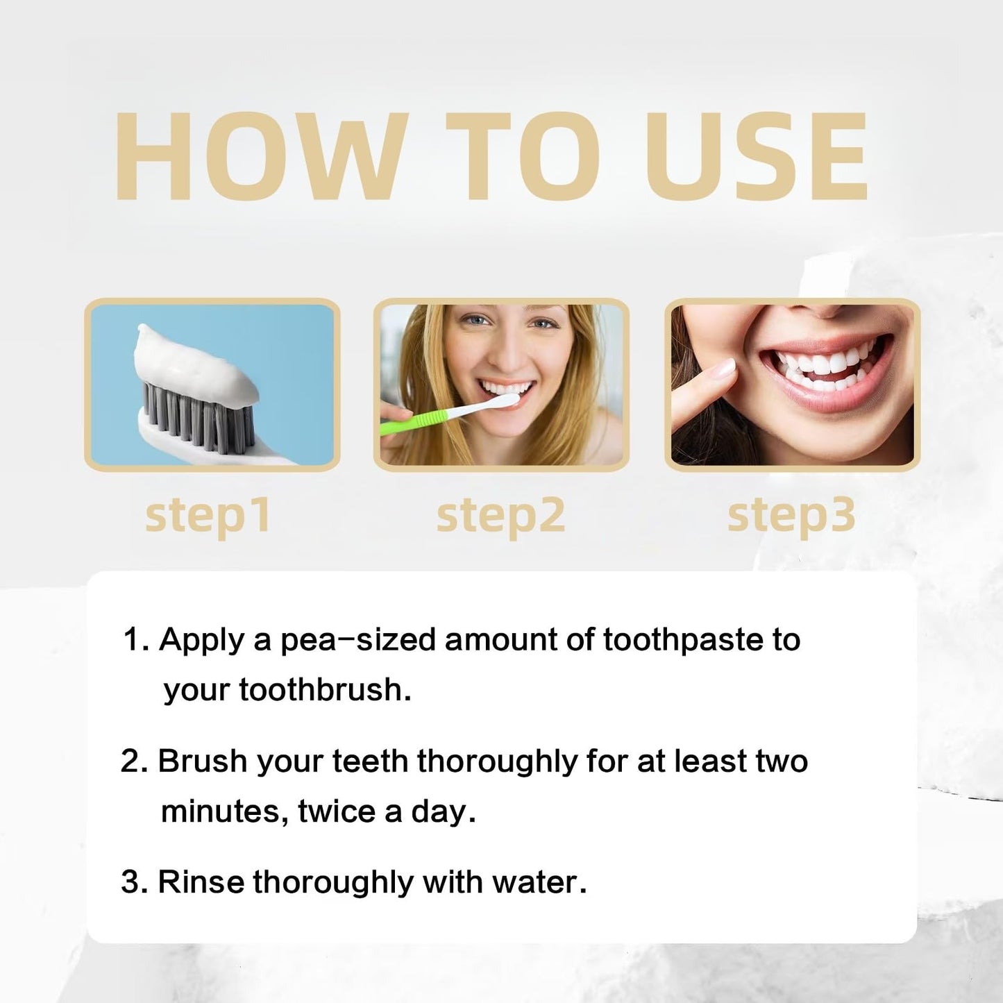 2 Pcs Niacinamide Whitening Toothpaste – Deep Stain Removal & Fresh Breath