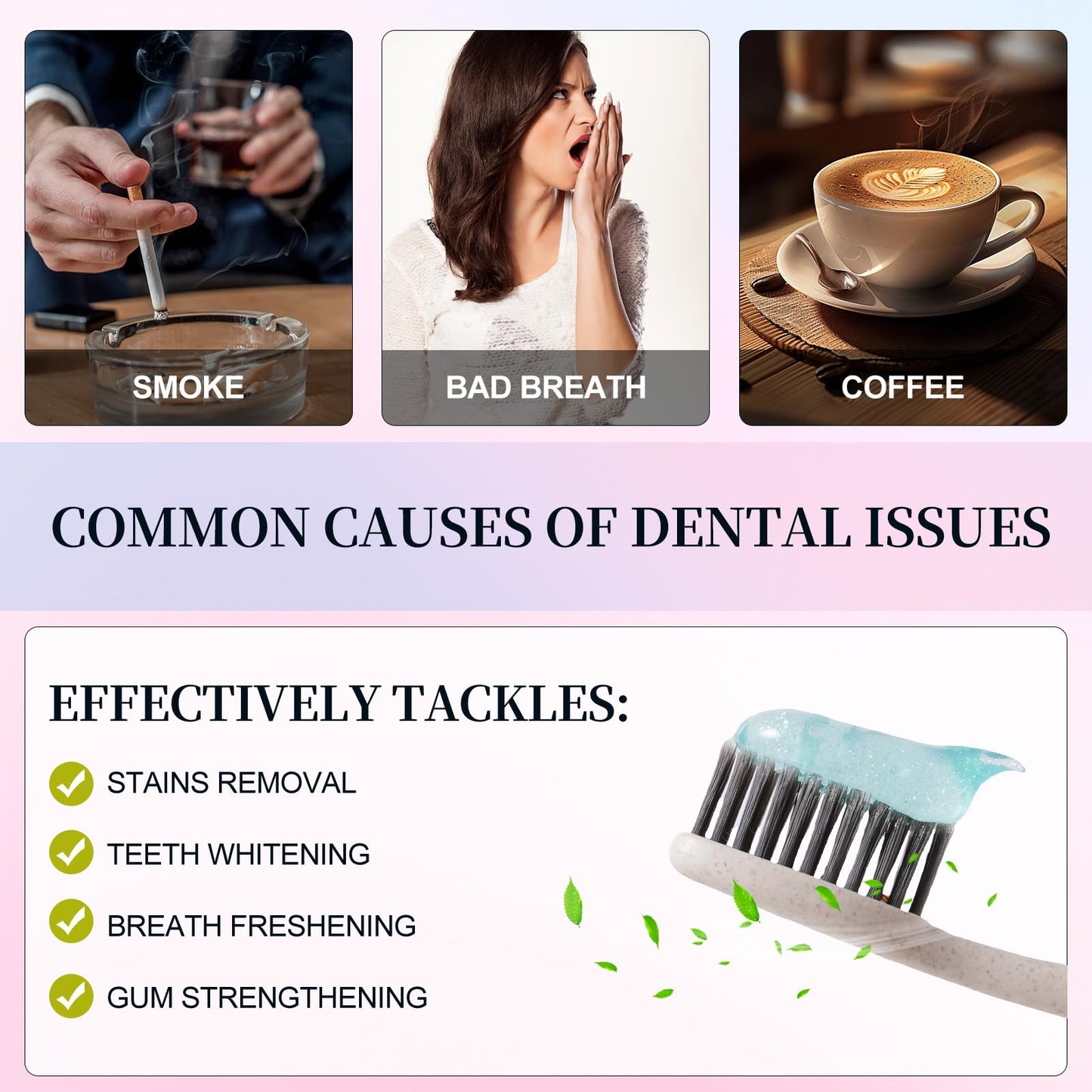 Niacinamide Whitening Toothpaste | Intensive Whitening, Stain Removal, Enamel Protection (1PC)