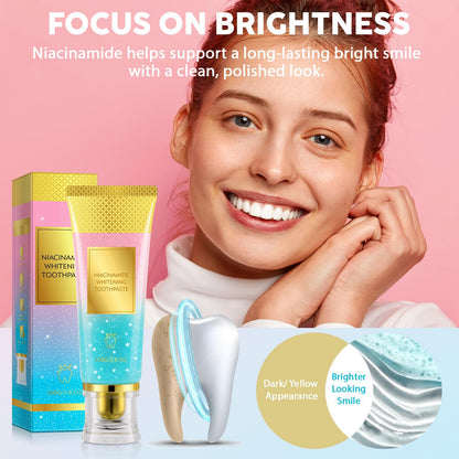 Niacinamide Whitening Toothpaste – Enamel Repair & Fresh Breath (1 Pack)