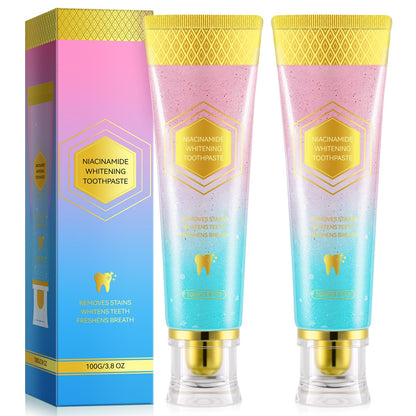 Niacinamide Whitening Toothpaste – Enamel Repair, Stain Removal (2 PCS)
