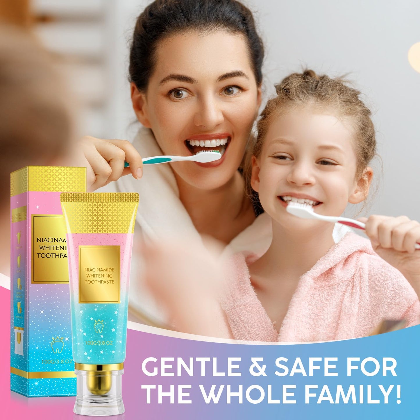 Niacinamide Whitening Toothpaste – Enamel Repair & Fresh Breath (1 Pack)