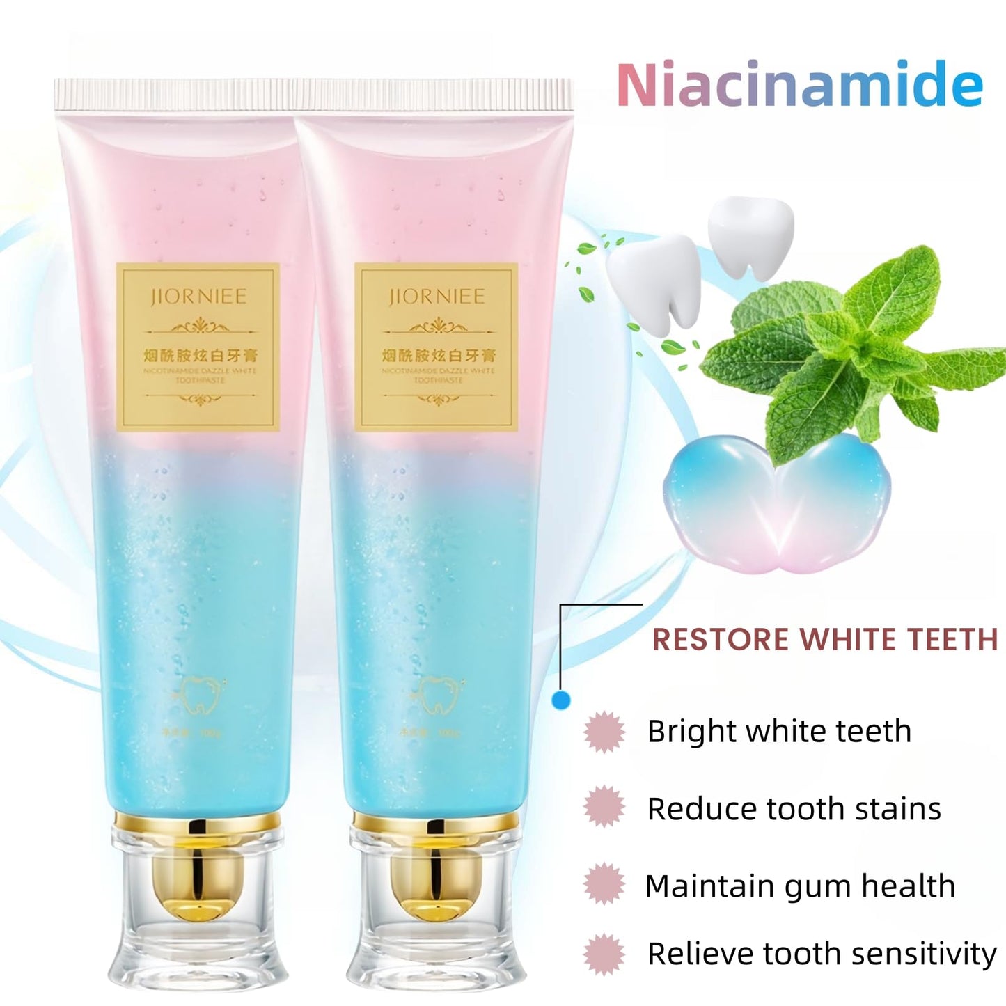 Niacinamide Whitening Toothpaste - Deep Cleaning & Stain Removal