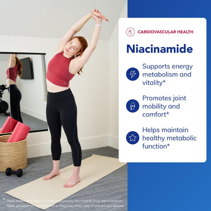 Pure Encapsulations Niacinamide – Vitamin B3 for Metabolism & Joint Mobility | 90 Caps