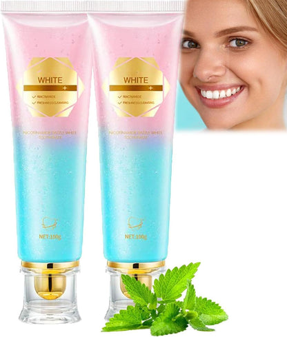 Niacinamide Whitening Toothpaste – 2 Pack | Fresh Breath & Stain Removal