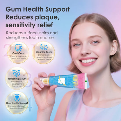 Niacinamide Whitening Toothpaste – Stain Removal, Fresh Breath, Gum Support – Bright White Formula with Nicotinamide – 2025 Upgrade 2pcs