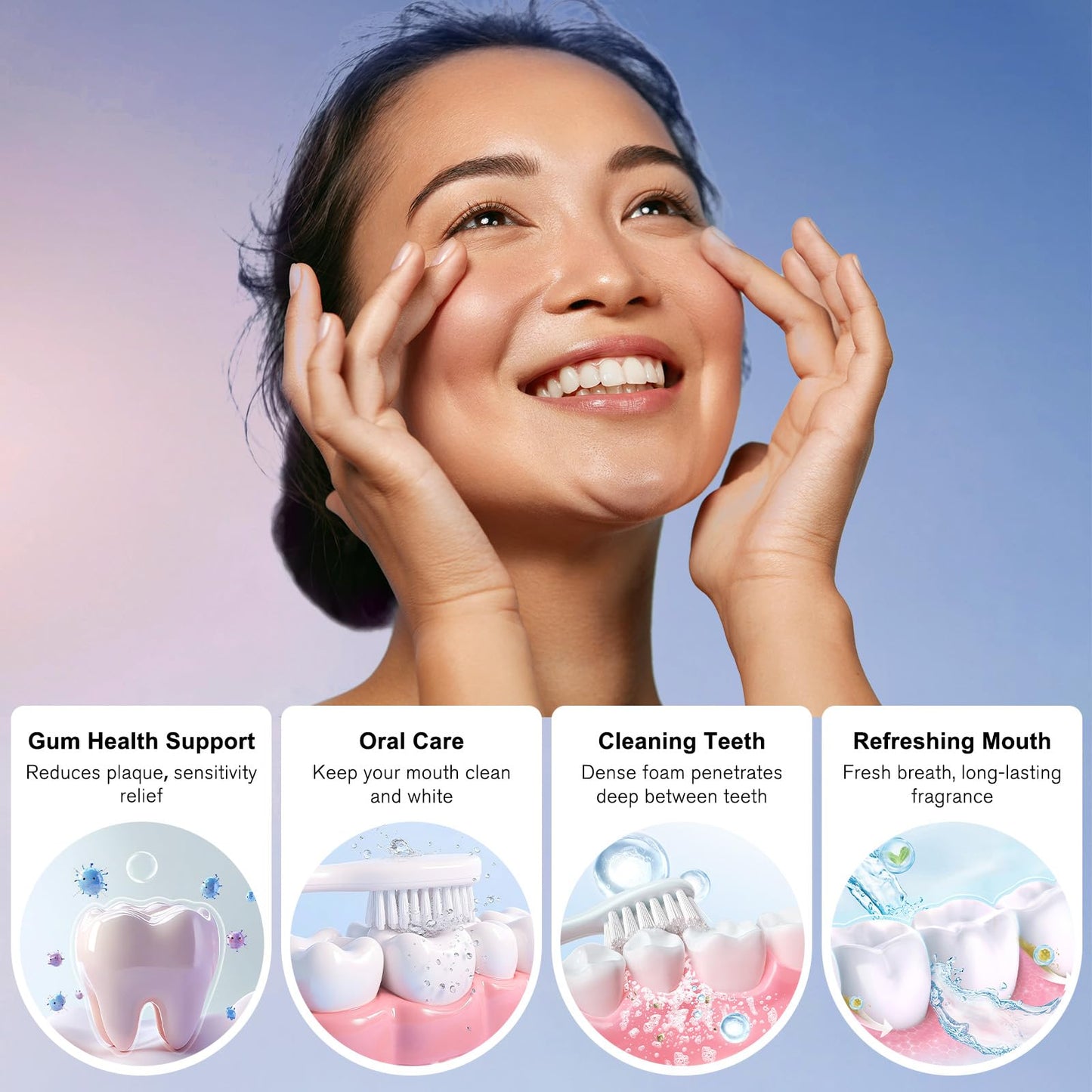 Niacinamide Whitening Toothpaste – Gentle Stain Removal & Fresh Breath (Mint)