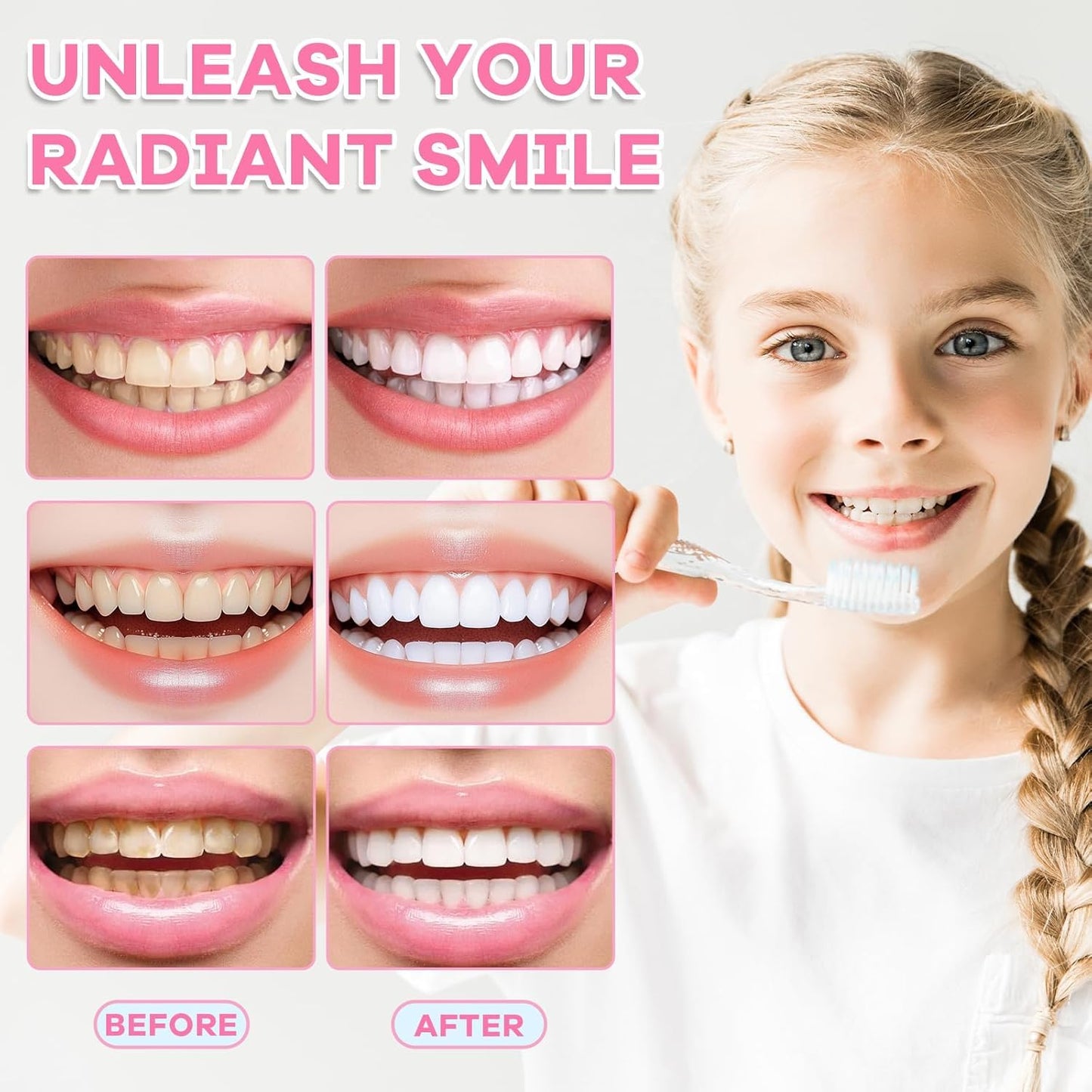 2PC Niacinamide Whitening Toothpaste – Gentle Mint, Fresh Breath & Stain Removal