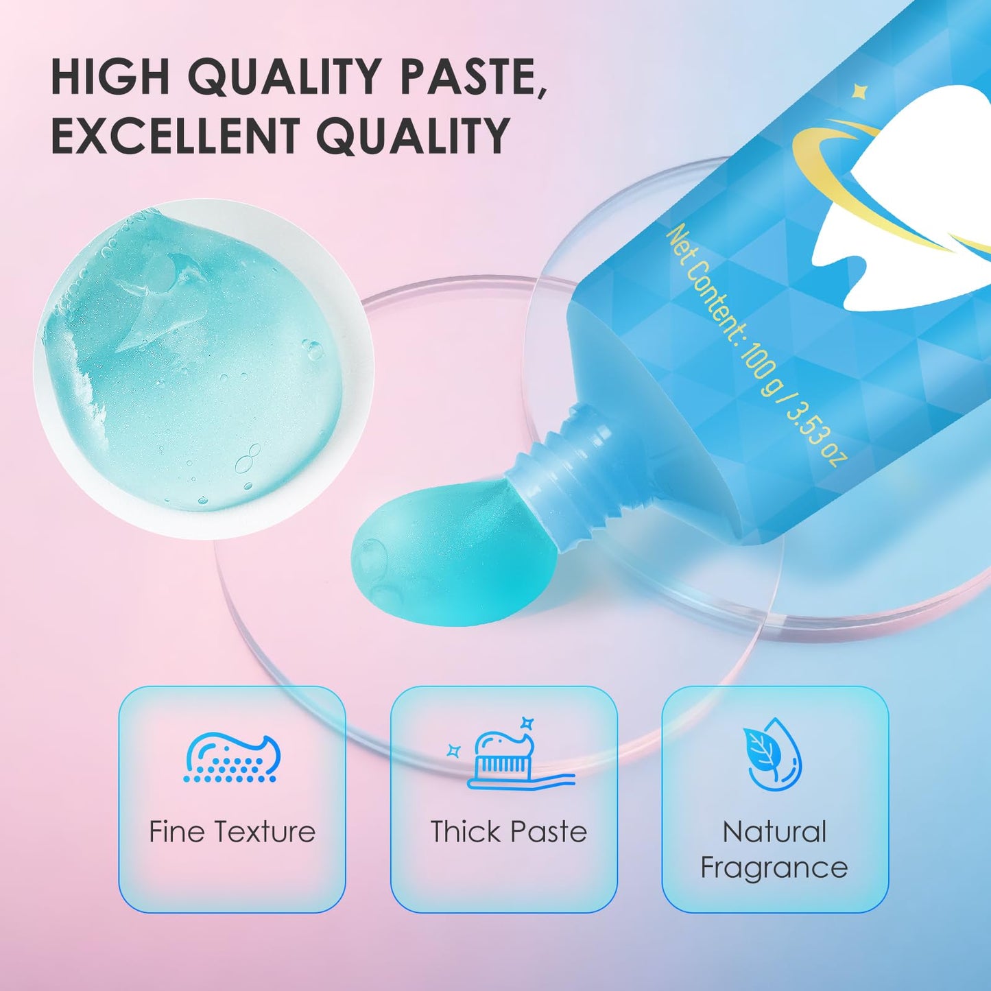 Niacinamide Whitening Toothpaste – Stain Removal, Fresh Breath, Gum Support – Bright White Formula with Nicotinamide – 2025 Upgrade 2pcs