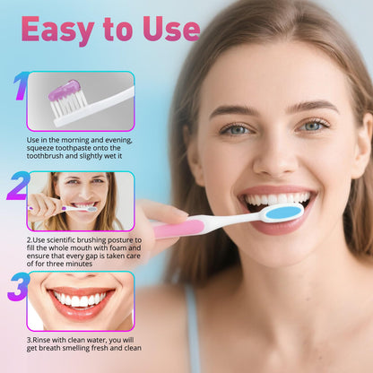 2Pcs Niacinamide Whitening Toothpaste – Bright White, Fresh Breath, Stain Removal