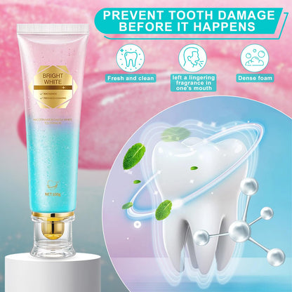 Niacinamide Whitening Toothpaste - Gentle, Fluoride-Free for Fresh Breath & Oral Health