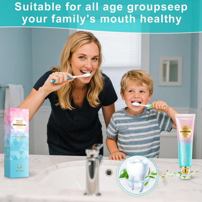 Niacinamide Whitening Toothpaste - Gentle, Fluoride-Free for Fresh Breath & Oral Health