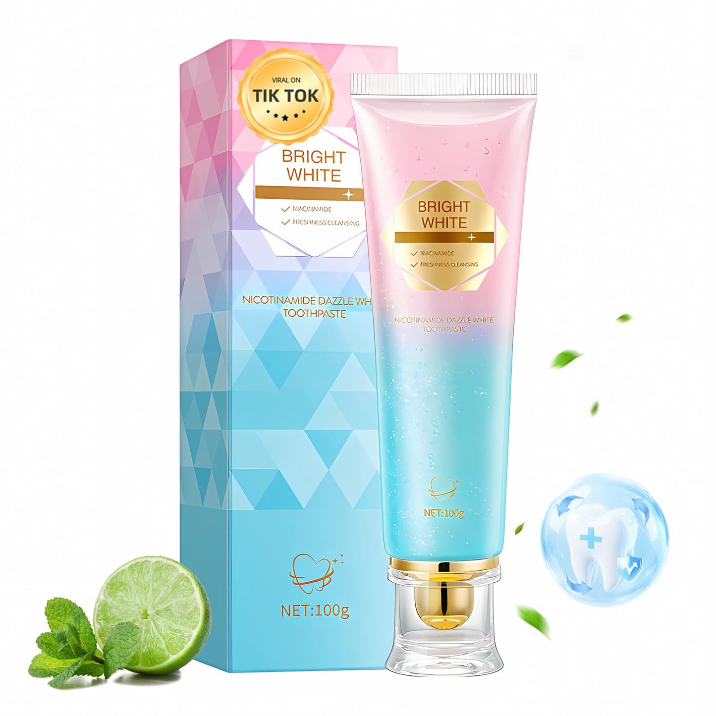 Niacinamide Whitening Toothpaste – Intensive Stain Removal & Enamel Protection