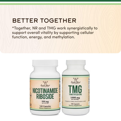 Nicotinamide Riboside NR – NAD+ Support Supplement | Double Wood