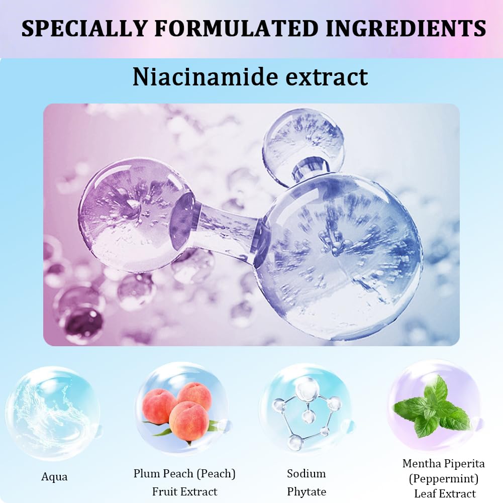 Nicotinamide Whitening Toothpaste - Enamel Protection, Fresh Breath & Stain Removal | Fluoride-Free for Sensitive Teeth (3.8oz/100g, 2P)